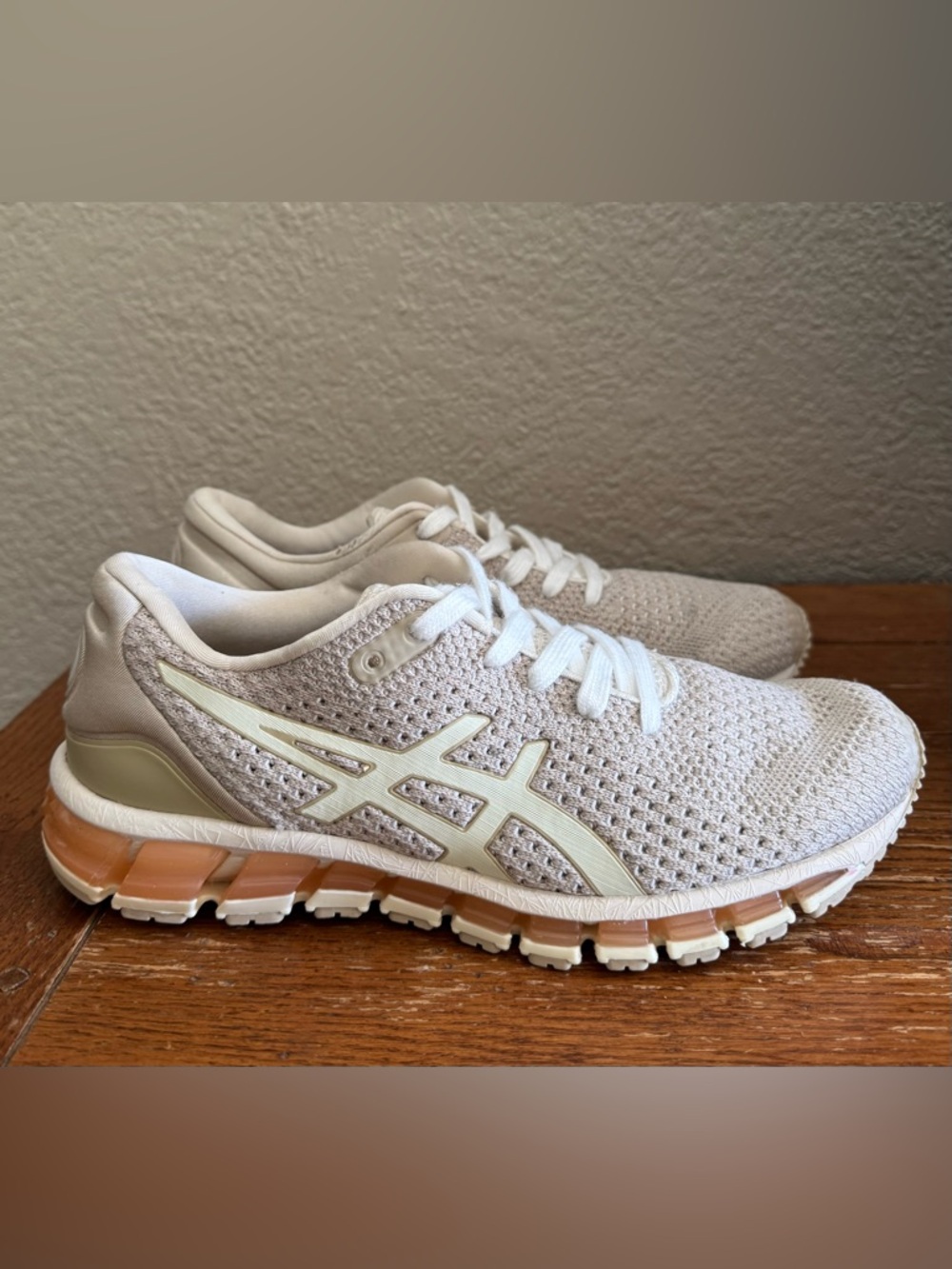 ASICS Gel-Quantum 360 Knit 2 W Birch/Grey Sz.9 Running Training Workout Shoe - Picture 2 of 12